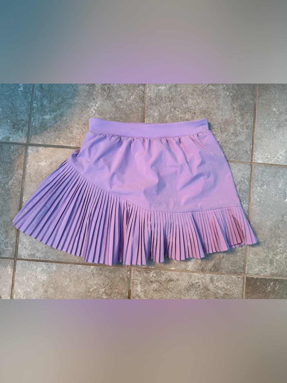 SPANX skirt size small women lilac purple Pleated Active Skort Skirt shorts